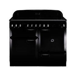 Rangemaster Elan 110cm Electric Ceramic 75180 Range Cooker in Black with Ceramic Hob